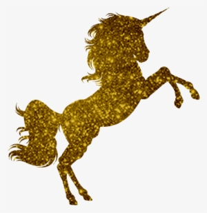 Unicorn Horn Glitter Png - Golden Unicorn #123889