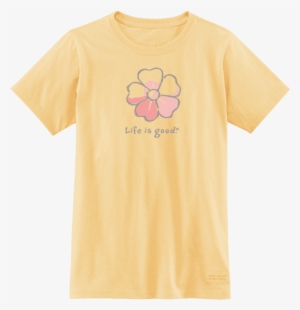 Girls' Watercolor Hibiscus Crusher Tee - T-shirt #124279