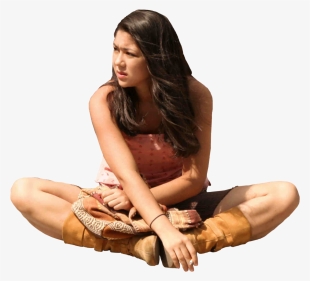 Sitting-girl People Png, Cut Out People, People Sitting #124374