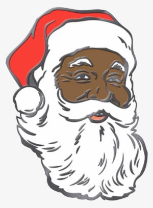 Santa Transparent Black - Black Santa Claus Illustration #124567
