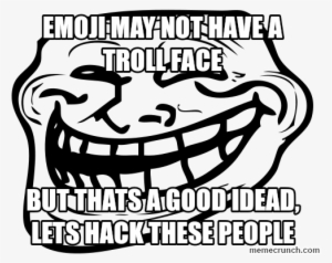 Troll Face Wall Decal Sticker 25" X 20" #125296