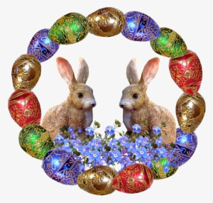 Easter, Eggs, Frame, Rabbits, Celebration - Easter #125373