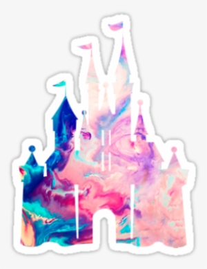 Rainbow Watercolor Disney Castle Watercolor Disney, - Blush Wall Tapestry - Small: 51" X 60" #125621