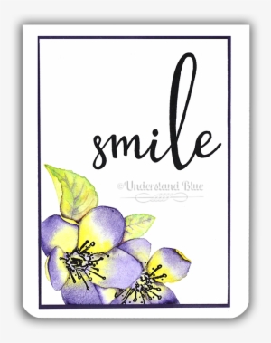 Spring Blossoms No-line Watercolor Card By Understand - Honey Bee Stamps Smile Stamps #125672