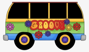 Groovy Bus Clipart Image - Eu Amo Anos 70 #126277
