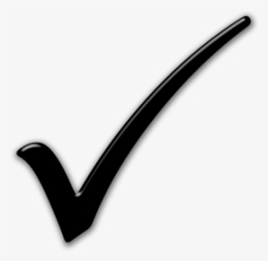 Black Check Mark Png - Small Black Tick #126388