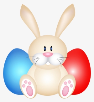 Easter Rabit Whit Eggs Png Clip Art - Coelhos De Pascoa Png #126515