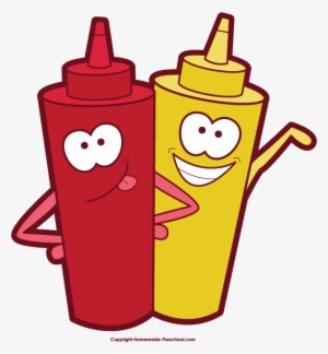 Free Bbq Clipart Image - Ketchup And Mustard Cartoon #127030