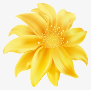 Yellow Flower Png Clip Art - Yellowflower Clip Art #127352