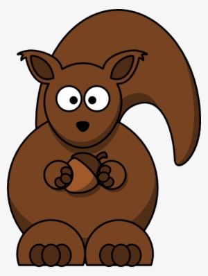 Cartoon Squirrel Clipper - Squirrel Clipart Transparent Background #127374