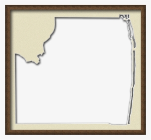 A Map Of Palm Beach With A Wood Picture Frame With - Png Wood Frames Png #128718