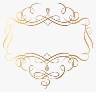 Clipart Black And White Download Gold Decoration Png - Gold Decorations Png #129293