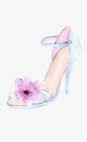Flower Glass Shoes Cartoon Transparent - Illustration #129599
