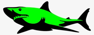 Shark Clipart Lemon Shark - Black And White Shark Clipart #1200076