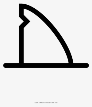 Shark Fin Coloring Page - Aleta De Tiburon Dibujo #1200249