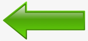 Green Arrowhead Left Clipper - Green Arrow Pointing Left #1200457
