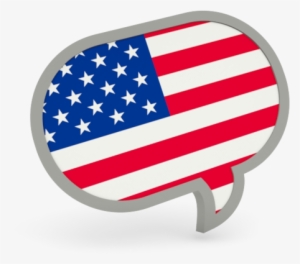 American Us Flag Save Icon Format - American Flag Speech Bubble #1200699