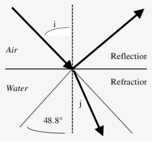 Reflectance And Refraction At The Water Surface - Diagram #1200850