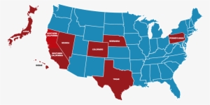 Locations - Pink Usa Map #1201742