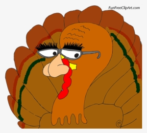 Thanksgiving Silly Turkey Clip Art - Thanksgiving Turkey With Glasses #1201963