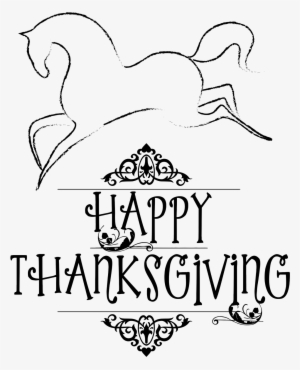 Free Horse Personal And Commercial Use - Happy Thanksgiving With Horses #1201989