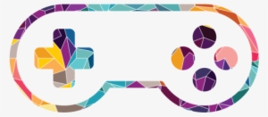 Colorful Video Game Console Joystick - Mando De Consola Dibujo #1202061