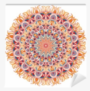 Watercolor Mandala With Sacred Geometry - Gallery Direct Watercolor Mandala I, White #1202095