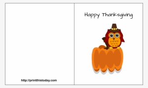Happy Thanksgiving Card - Cute Printable Thanksgiving Cards #1202293