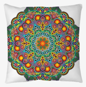 Circle Lace Ornament, Round Ornamental Geometric Doily - Ornament #1202294