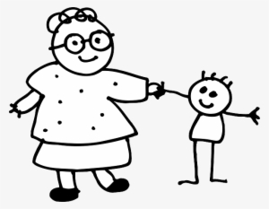 My Drawing Skills - Grandma Clip Art Black And White #1202591