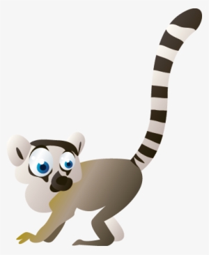 Kids Lemur Wall Sticker - Free Vector Animals #1203003
