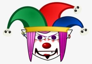 Creepy Clipart Jester - Payaso Bufon #1203928