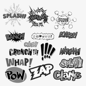 Basquiat Crown Clipart - Comic 'pow' 'splat' Wall Stickers #1204031