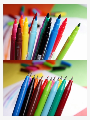 12 Pack Double Head Water Based Colored Pen, Fine & - Writing #1204495