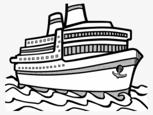 Cruise Ship Clipart File Free Clipart On Dumielauxepices - Ship Clipart Black And White #1204905