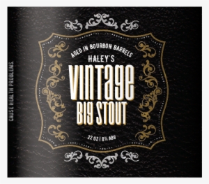 Vintage Full Wrap Label - Beer With Oval Labels #1204934