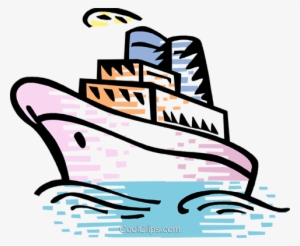 Cruise Ships And Ocean Liners Royalty Free Vector Clip - Clip Art #1205108
