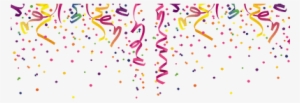 Header Transparent Confetti - Transparent Background Celebration Png #1205787