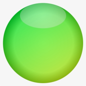Button Green Empty - Bola Verde Png #1206277