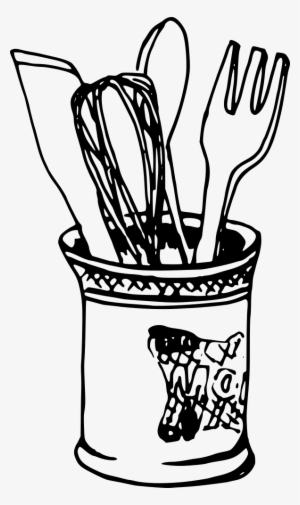 Knife Fork Spoon Mixer - Desenho De Utensílios De Cozinha #1207309