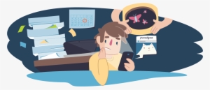 Exam Stress - Afrontamiento Del Estres Dibujos #1207605