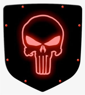 Red Punisher Logo - American Unlimited Punisher Skull Shadow Edition Spare #1208454