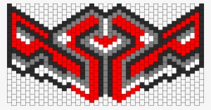 Custom Ninja Mask Bead Pattern - Red Kandi Mask Patterns #1208459
