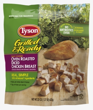 Tyson® Grilled & Ready® Fully Cooked Oven Roasted Diced - Tyson Chicken #1208585