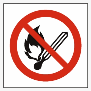 No Open Flame Symbol Sign - No Open Flames Sign #1209260