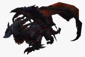 Deathwing On Ground - Wow Dragon Png #1209325
