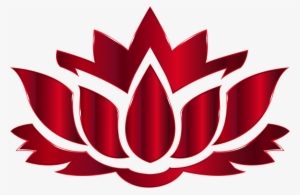 28 Collection Of Red Lotus Flower Drawing - Red Lotus Flower Clipart #1210791