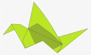 This Free Clipart Png Design Of Origami Flying Bird #1210828