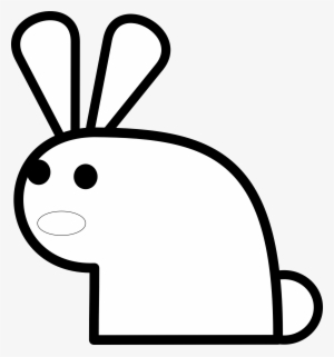 Rabbit Black And White Bunny Clipart Black And White - Rabbit Clip Art #1210997