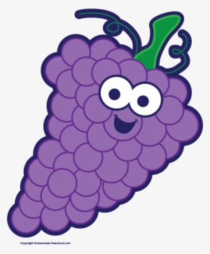Grapes Free Fruit Clipart - Grapes Image With Name #1211560